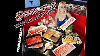 Sinopot Hotpot MUKBANG EATING SHOW in Koreantown  RainaisCrazy [upl. by Harday]