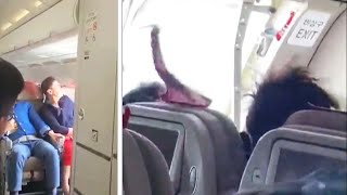 Passenger Opens Emergency Exit Door During Flight [upl. by Rialb703]