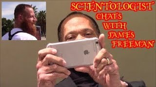 Scientologist Chats With 1st Amendment Auditor James Freeman [upl. by Airamalegna]