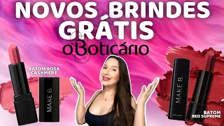 🥰 NOVO BRINDE GRÁTIS do Boticário  batom vermelho ou rosa 😍✨✨ [upl. by Ut]