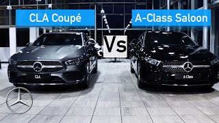 Mercedes CLA Coupé vs A Class Saloon  In depth Comparison [upl. by Asilrac248]