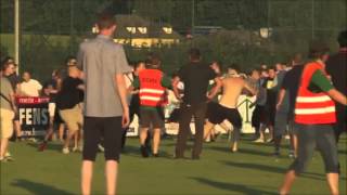 Leeds United vs Eintracht Frankfurt 21072015  Football Hooligans Riot Randale Testspiel [upl. by Asirrom770]