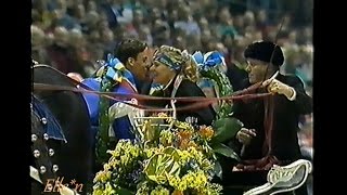 European Championships Heerenveen 1992  Prize Giving Ceremony women and men [upl. by Eberto]