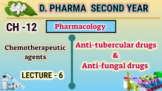 Anti tubercular drugs  Anti fungal drugs  DOTS  CH12  L6  Pharmacology  DPharm second year [upl. by Pomfrey818]