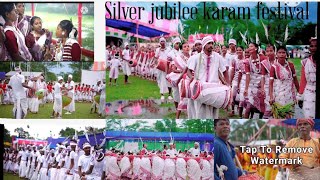 silver jubilee karam festival in kokrajhar tea estates 2024 [upl. by Nehttam]