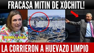 FRACASA XÓCHITL CUNA DE AMLO LA RECIBE A HUEVAZOS CANCELAN MITIN SE PUSO FEO [upl. by Slotnick239]