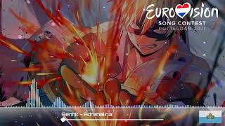 Senhit  Adrenalina nightcore version San Marino 🇸🇲 ESC 2021 [upl. by Meehsar]