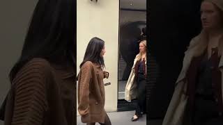 BLACKPINK JENNIE fancam at dress fitting for CHANEL Paris Fashion Week SS25 in Paris [upl. by Oemor313]