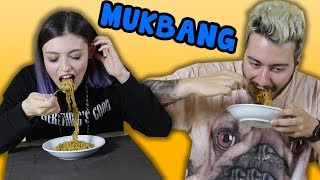 ALLSTAR YOUTUBERLARIN TEPKİSİ MUKBANG CANLI YEMEK VİDEOLARI [upl. by Noemys401]