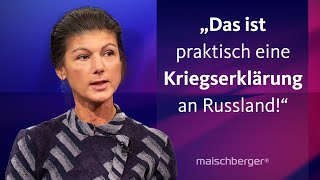 Sahra Wagenknecht und Katrin GöringEckardt diskutieren über den UkraineKrieg  maischberger [upl. by Caitlin521]