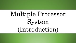 Introduction To Multiple Processor System Bangla [upl. by Landbert]