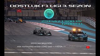 Dostluk F1 Ligi 3 Sezon 1 Hafta Bahrain GP [upl. by Ishmul]