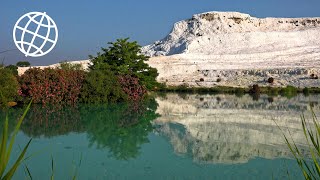 Pamukkale amp Hierapolis Turkey Amazing Places 4K [upl. by Eigriv868]