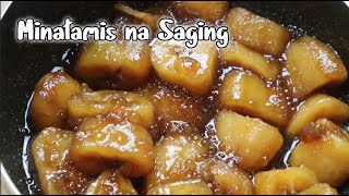 Minatamis na Saging with Sago  Minatamisang Saging na Saba [upl. by Eidarb]