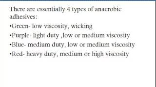 The Anaerobic Adhesive Curing Mechanism [upl. by Revorg]