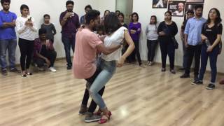 Bachata Sensual by Cornel and Rithika at ImpetusThe Studio [upl. by Ramraj633]