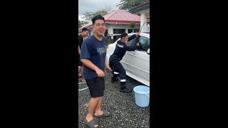 UNANG CARWASH NI KALO SA BAGONG KOTSE [upl. by Akit863]