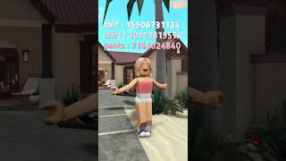 SUMMER OUTFIT CODES FOR ROBLOX🦩🍹💗 roblox bloxburg roleplay summer outfitcodes [upl. by Etnud]