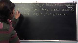 Kinematics7zero velocity but non zero acceleration [upl. by Adiam]