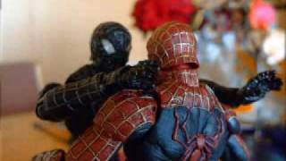 Stop Motion SpiderMan vs Black SpiderMan [upl. by Nevin]