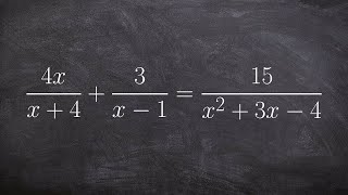 Find the solution to a rational equations and label extraneous solutions [upl. by Kcirdnekel]