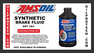 Amsoil DOT 3 and DOT 4 100 Synthetic Brake Fluid  maximum ABS and tractioncontrol performance [upl. by Valina2]