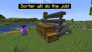 EASY AUTOMATIC Sorting System Auto Sorter in Minecraft 1 21 FOR ANY WORLD [upl. by Adolfo514]