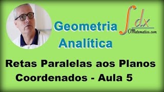 Grings  Geometria Analítica  Retas Paralelas aos Planos Coordenados  Aula 5 [upl. by Weiser]