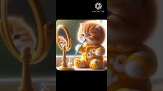 cute cat video  Viral short trending video  cute cat  morning rutine of cute cat  kitten short [upl. by Ahsinrats812]