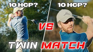 4 Hole Match  Mid Handicap Twin Golfers [upl. by Ruprecht]