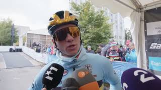 Remco Evenepoel  Interview at the start  World Championships Road Race Zürich 2024 [upl. by Patt]