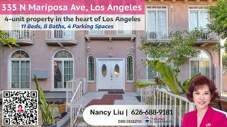 New Listing in Los Angeles by Local Realtor Nancy Liu  335 N Mariposa Ave Los Angeles [upl. by Neret]