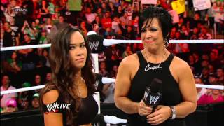 Vickie Guerrero plays voicemails she claims AJ left for John Cena Raw Nov 12 2012 [upl. by Delorenzo]