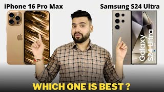 iPhone 16 Pro Max vs Samsung Galaxy S24 Ultra  Full Comparison  Should I buy iPhone 16 Pro Max 🤔 [upl. by Dunn]