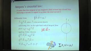 Amperes Circuital Law in differential form [upl. by Celesta]