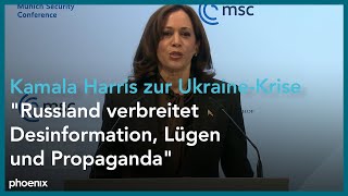 Münchner Sicherheitskonferenz Rede von Kamala Harris [upl. by Yve]