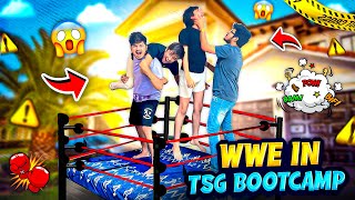 WWE ROYALE RUMBLE MATCH IN TSG BOOTCAMP😳 TEAM JASH VS TEAM RITIK TWO SIDE GAMERS [upl. by Uthrop902]