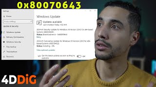Windows Échec de la mise à jour KB5034441  Comment réparer lerreur 0x80070643  Tenorshare 4DDiG [upl. by Analihp]