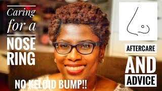 NOSE PIERCING AFTERCARE TIPS  NO KELOID BUMP [upl. by Kora]