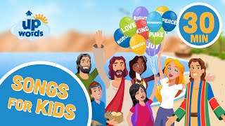 Bible Songs for Kids  Jesus Joseph Jonah Esther Moses  UpWords Bible Songs [upl. by Amej]