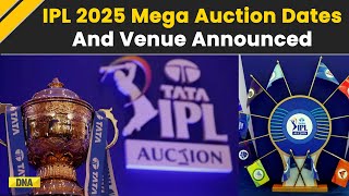 IPL 2025 Mega Auction Dates And Venue Confirmed 1574 Players To Go Under Hammer In Jeddah On [upl. by Klusek]