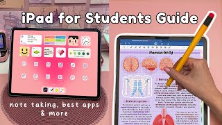 iPad for Students ✏️ note taking best apps tips amp accessories [upl. by Inaffit]