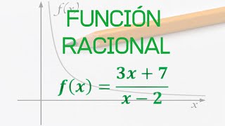 Cómo determinar el DOMINIO y RANGO de una FUNCIÓN RACIONAL matemática algebra [upl. by Norse]