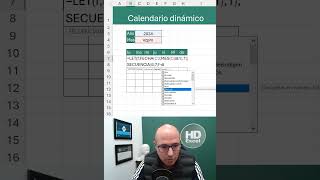 ✅ Calendario dinámico con una sola fórmula  Hablando de Excel formulas Excel Calendario [upl. by Guilbert]