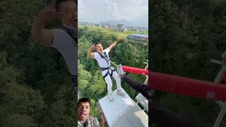 Kasko biswas garnu aba travel bungeejumpinginnepal bungee bunjeejumping fly nepali [upl. by Malissa578]