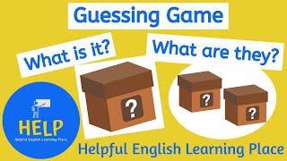 ESL Game  Activity Guess The Objects  What is it  What are they [upl. by Ardnu856]