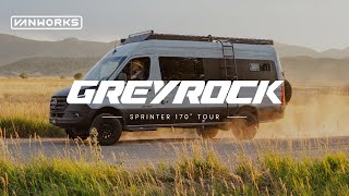 Greyrock Sprinter 170 Full Tour  MercedesBenz Sprinter 170 Vanworks Conversion [upl. by Blackington]