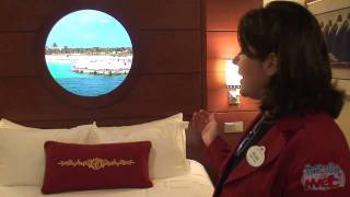 Interview Magical Portholes in Inside State Rooms on the Disney Dream cruise ship [upl. by Paulita283]