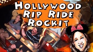 Nosso tour pela montanharussa Hollywood Rip Ride Rockit  Universal Orlando [upl. by Callean]