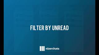 Filter by unread chats on Whatsapp  NizerChats [upl. by Latisha771]